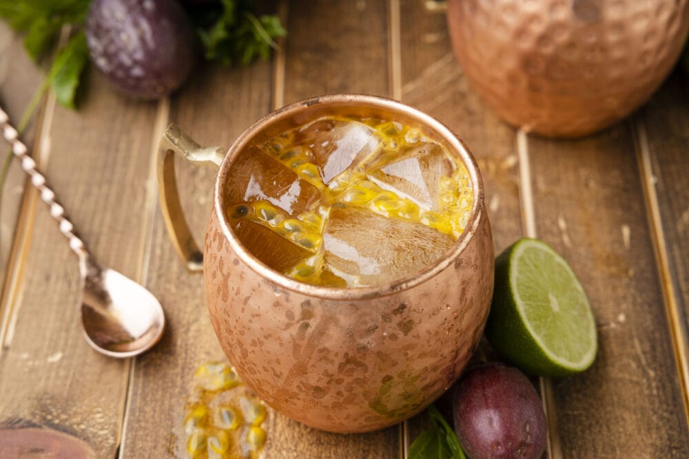 passion fruit rum moscow mule