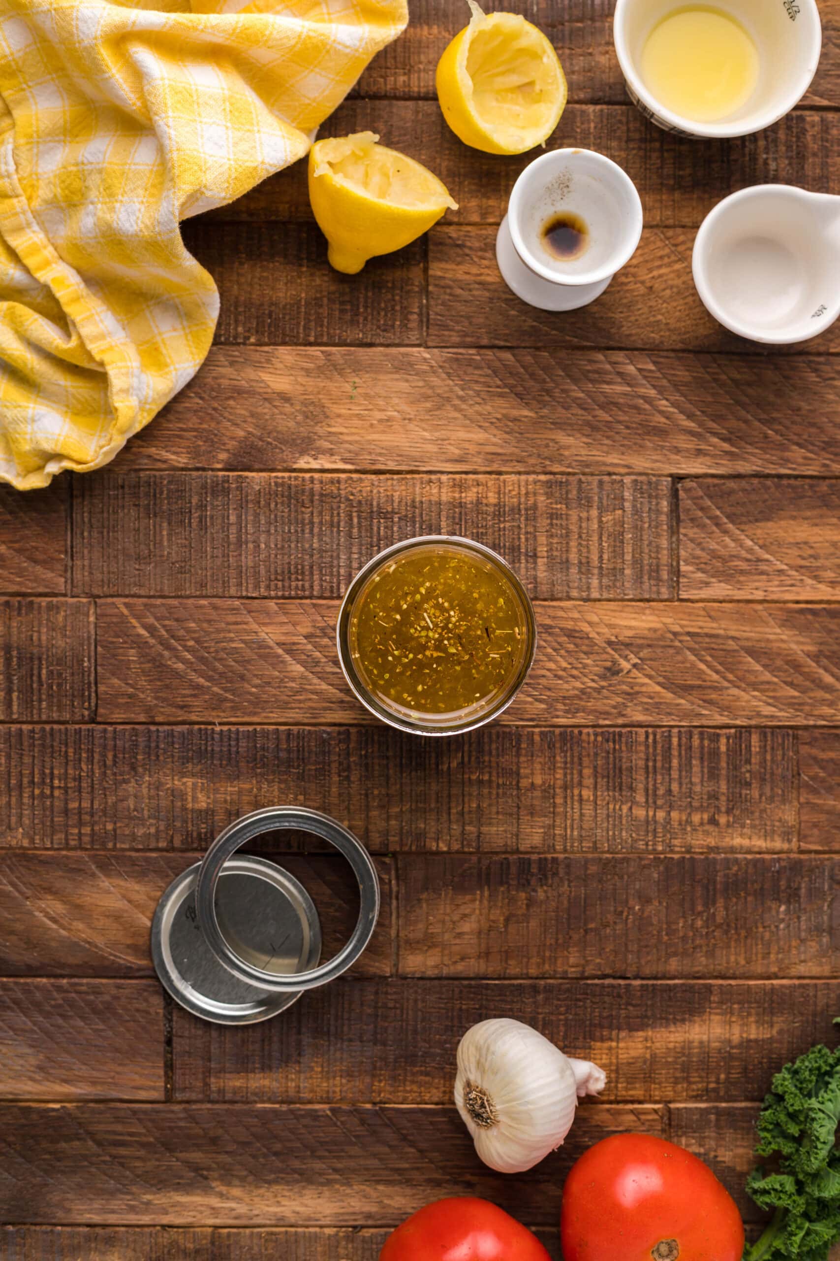 picture of oil and vinegar on a table