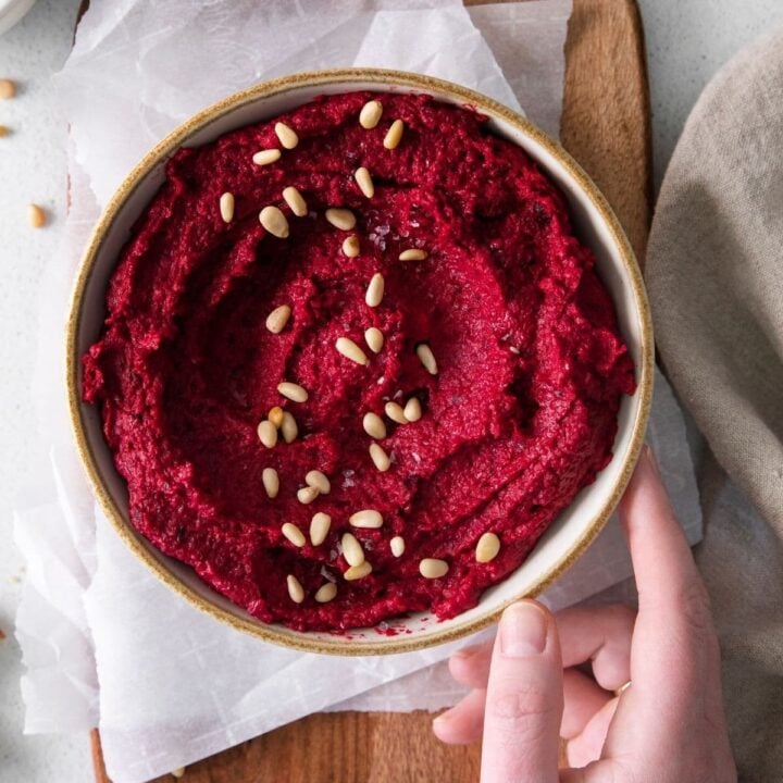 roasted beets in a bowl picture