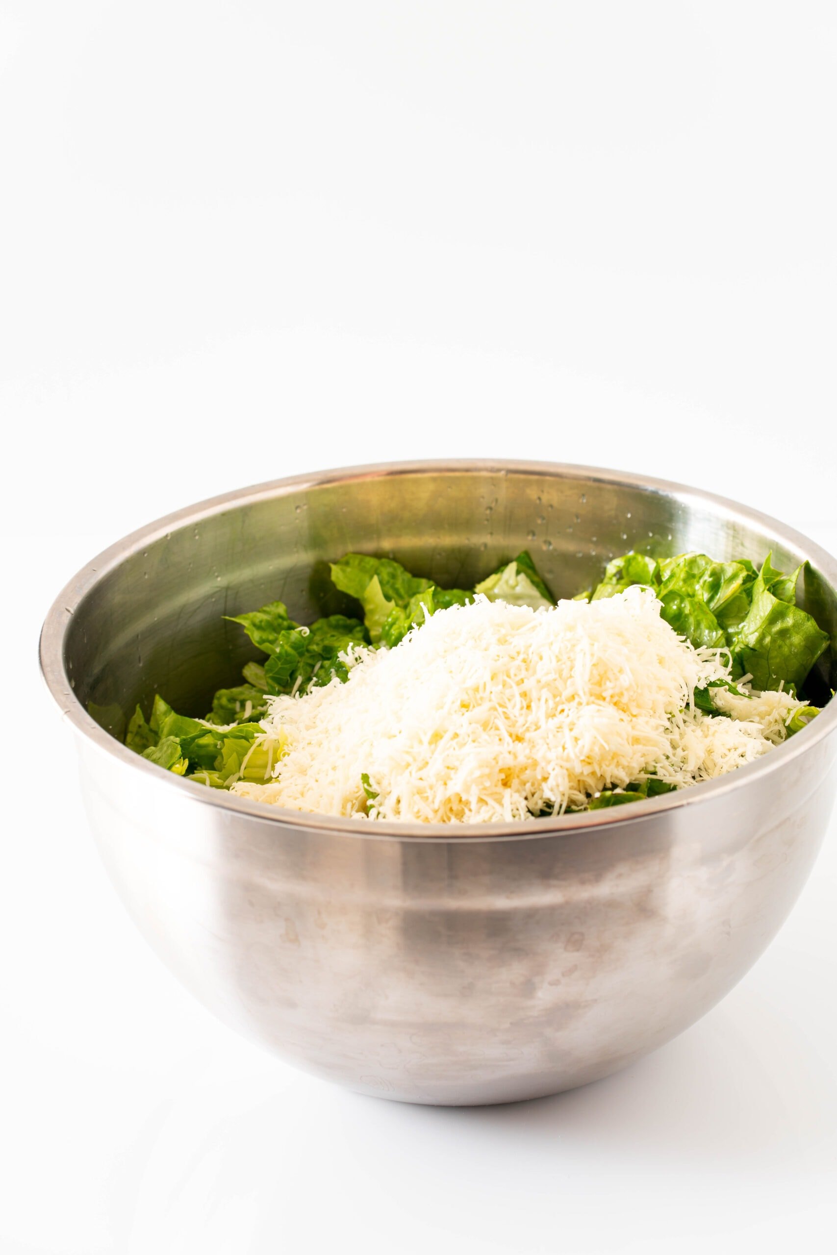 parmesan over lettuce