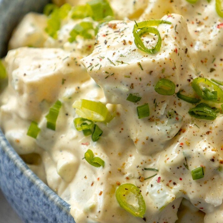 The best potato salad recipe with dill and chives.