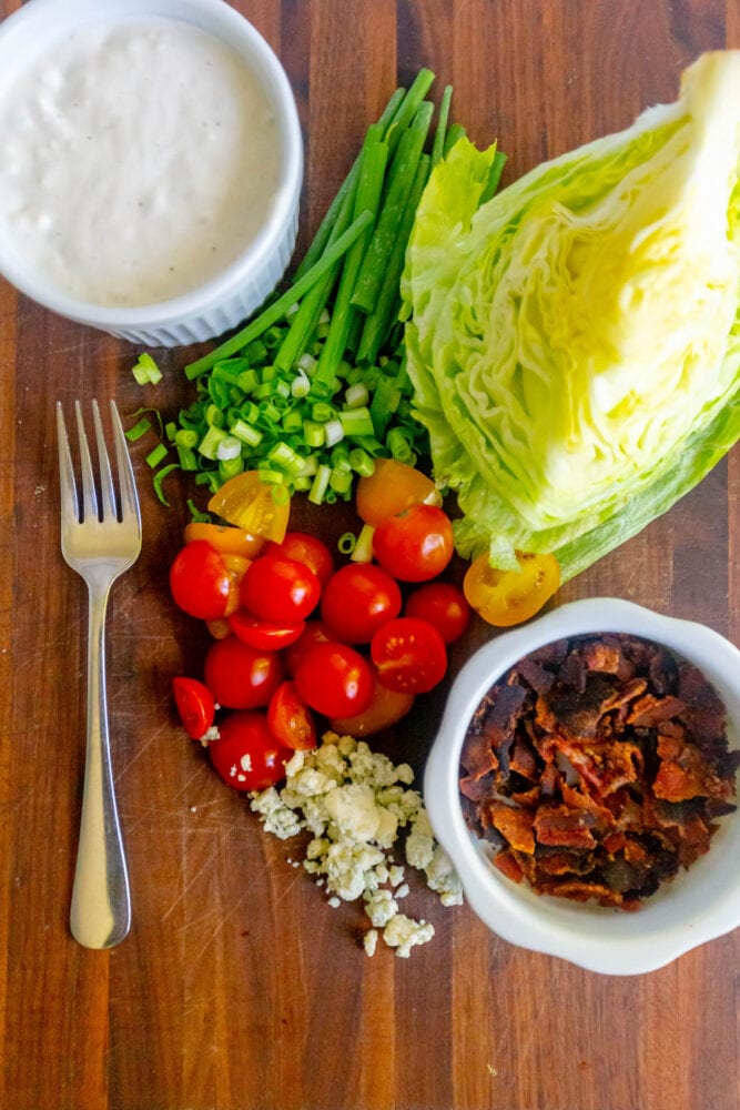 Wedge Salad with Blue Cheese Dressing Sweet Cs Designs