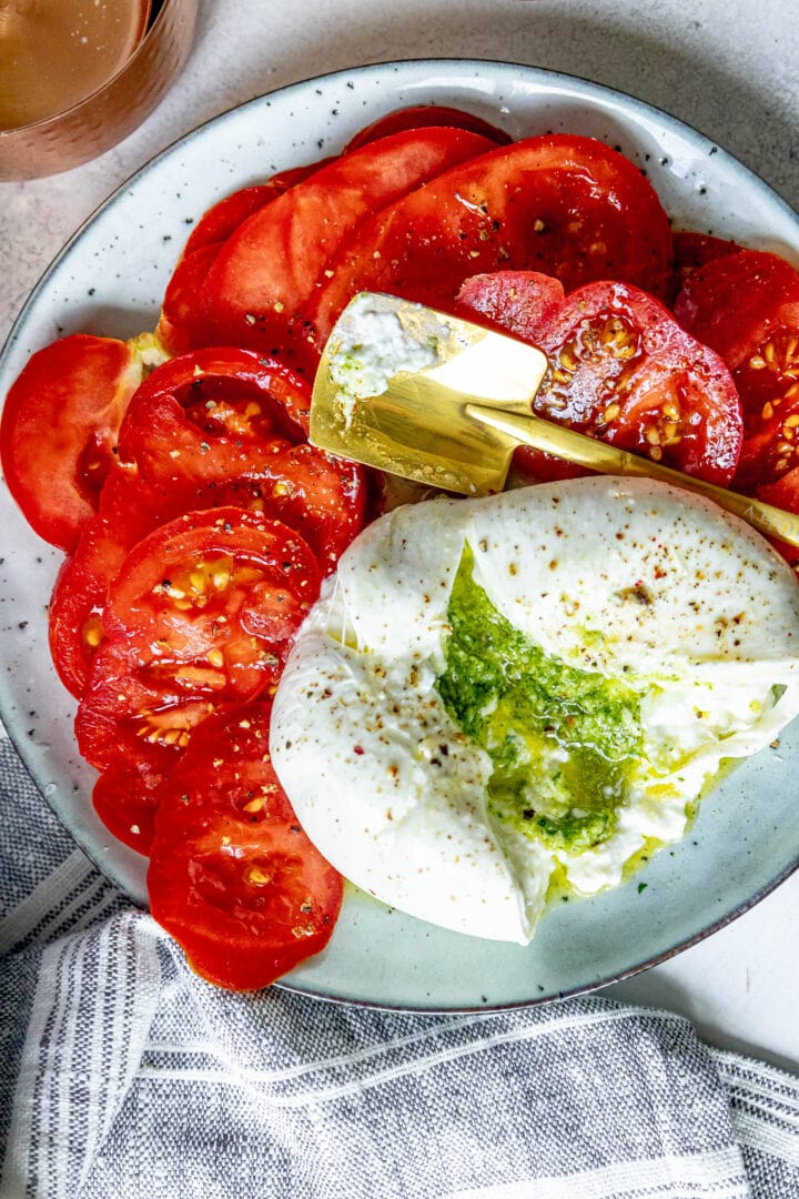 Pesto Stuffed Burrata Sweet Cs Designs