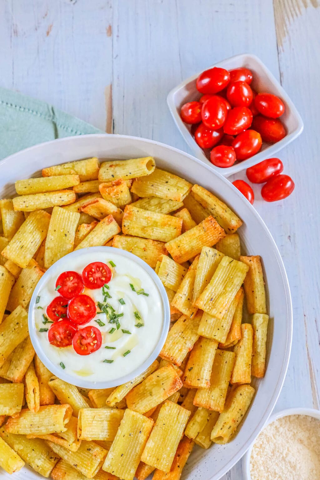 Air Fried Pasta Chips and Feta Dip Sweet Cs Designs