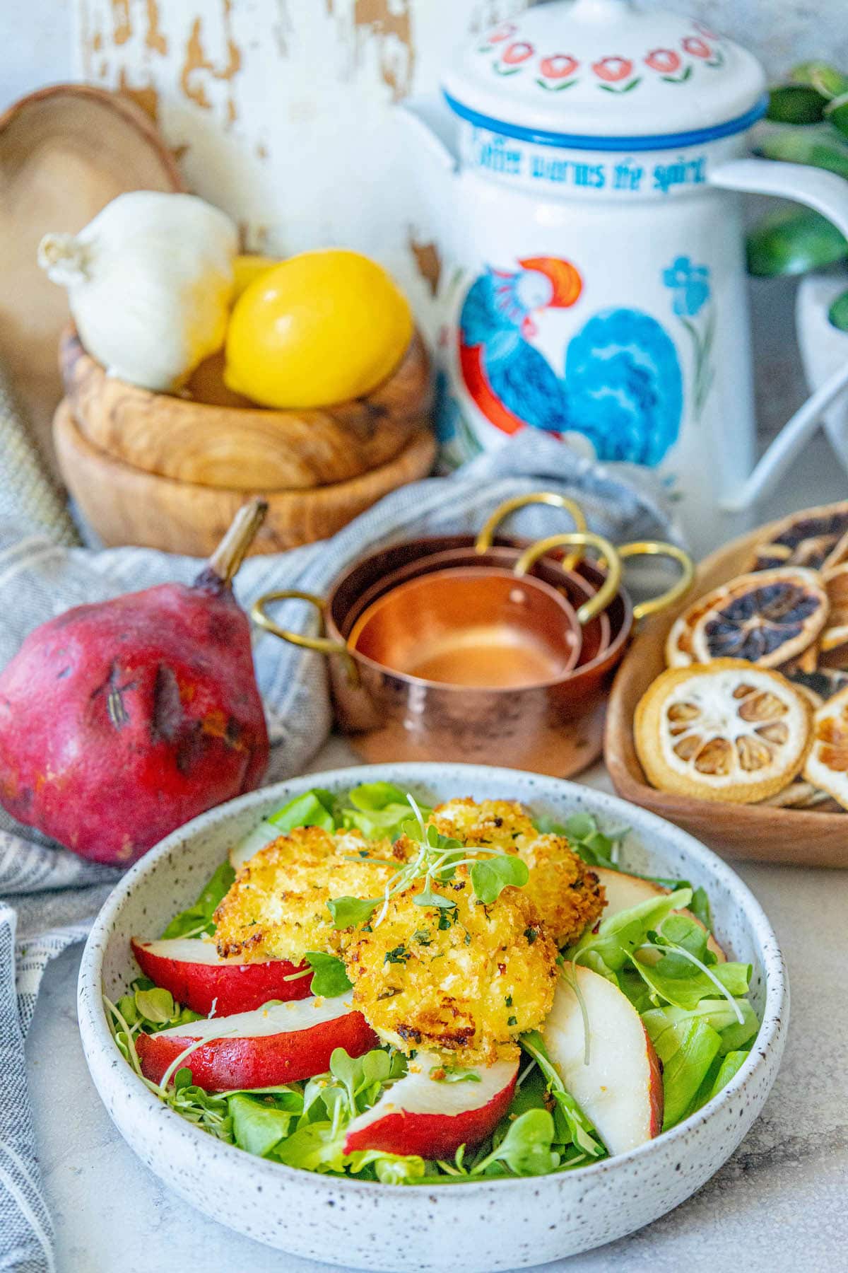 Pear and Goat Cheese Salad Sweet Cs Designs