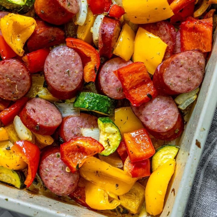 Sheet Pan Turkey Sausage and Peppers