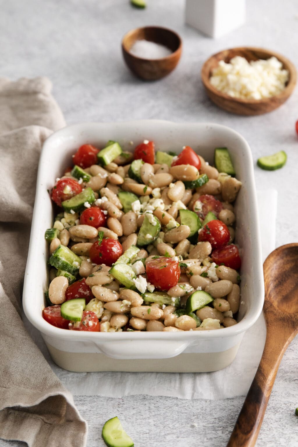 Mediterranean White Bean Salad Sweet Cs Designs