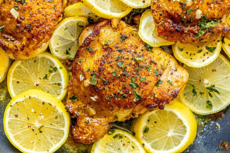 The Best Easy Lemon Garlic Butter Chicken Thighs Recipe