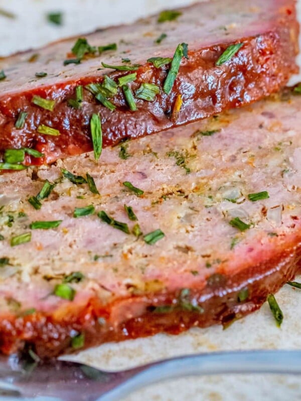 smoked meatloaf on a plate