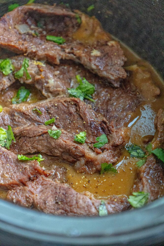 Slow Cooker Chuck Roast Steaks in Gravy Sweet Cs Designs