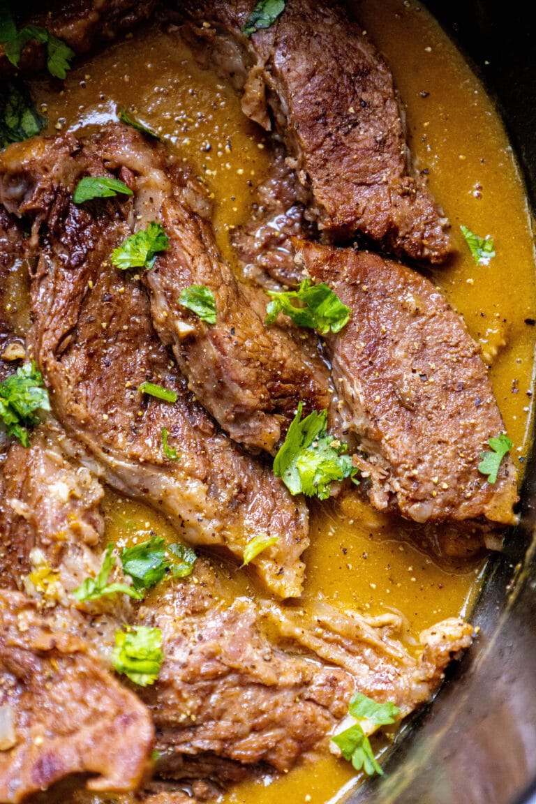 Slow Cooker Chuck Roast Steaks in Gravy Sweet Cs Designs