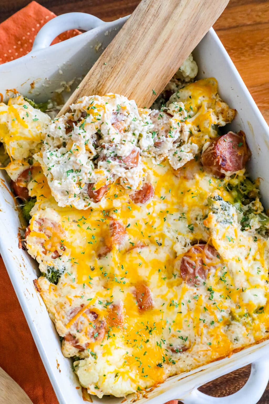 Broccoli Cauliflower Sausage Casserole Sweet Cs Designs