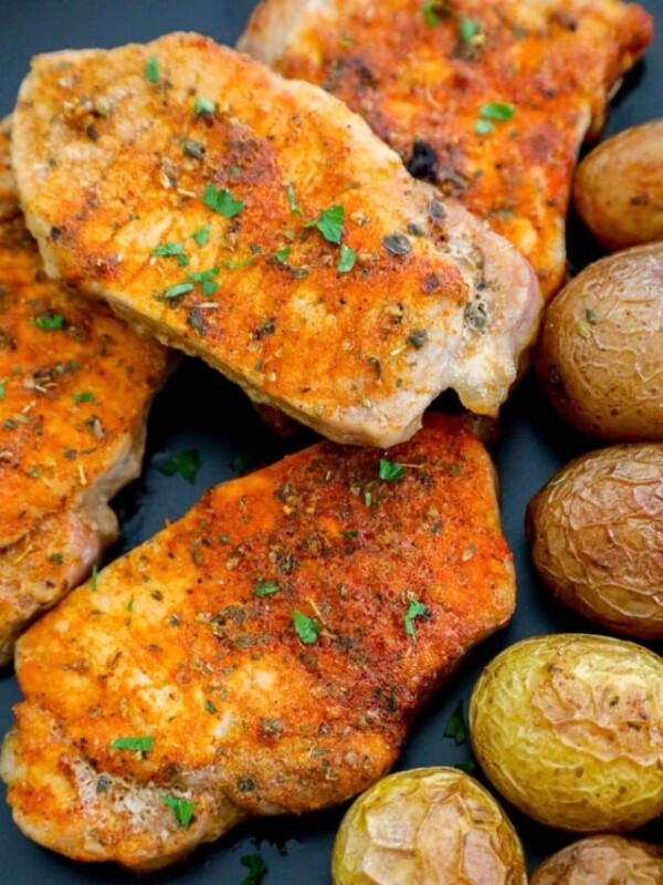 pork chops and potatoes