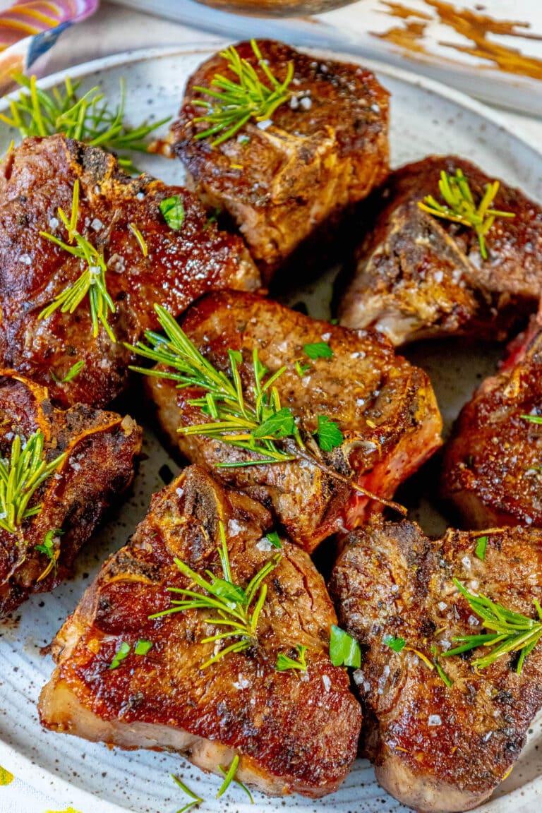 Garlic Butter Lamb Chops Sweet Cs Designs