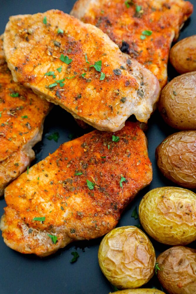 Ranch Pork Chops and Potatoes Sweet Cs Designs