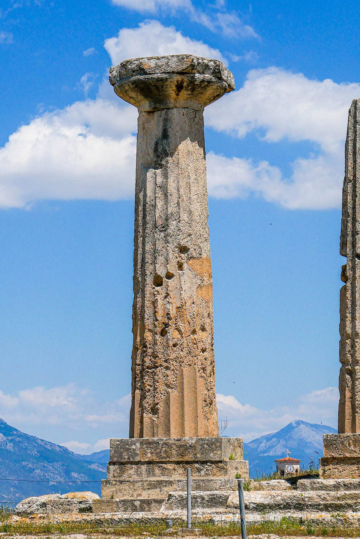 Historical ruins in Greece, adding a timeless quality to the culinary journey.
