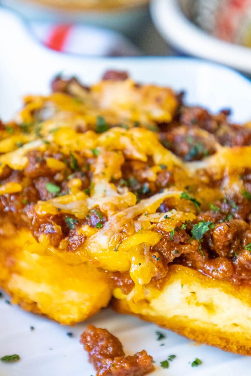 Cheesy BBQ Beef & Biscuit Casserole Sweet Cs Designs