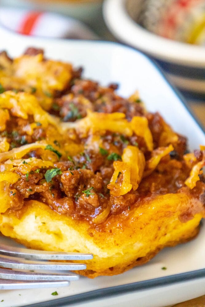 Cheesy BBQ Beef & Biscuit Casserole Sweet Cs Designs