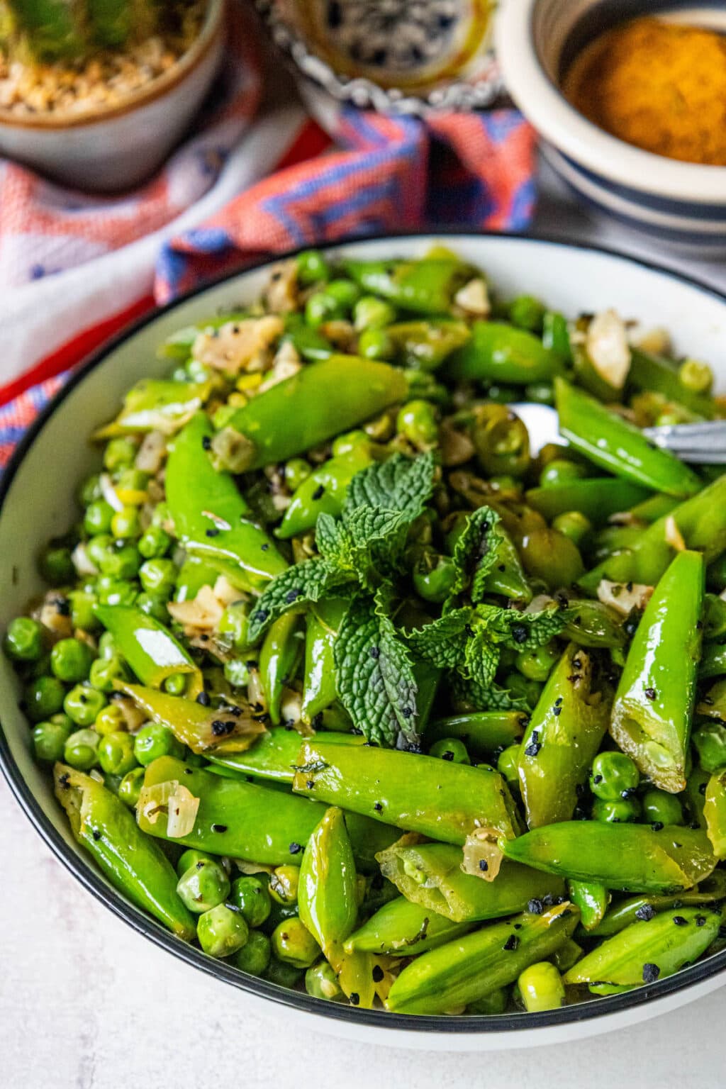 Peas with Mint and Garlic Sweet Cs Designs