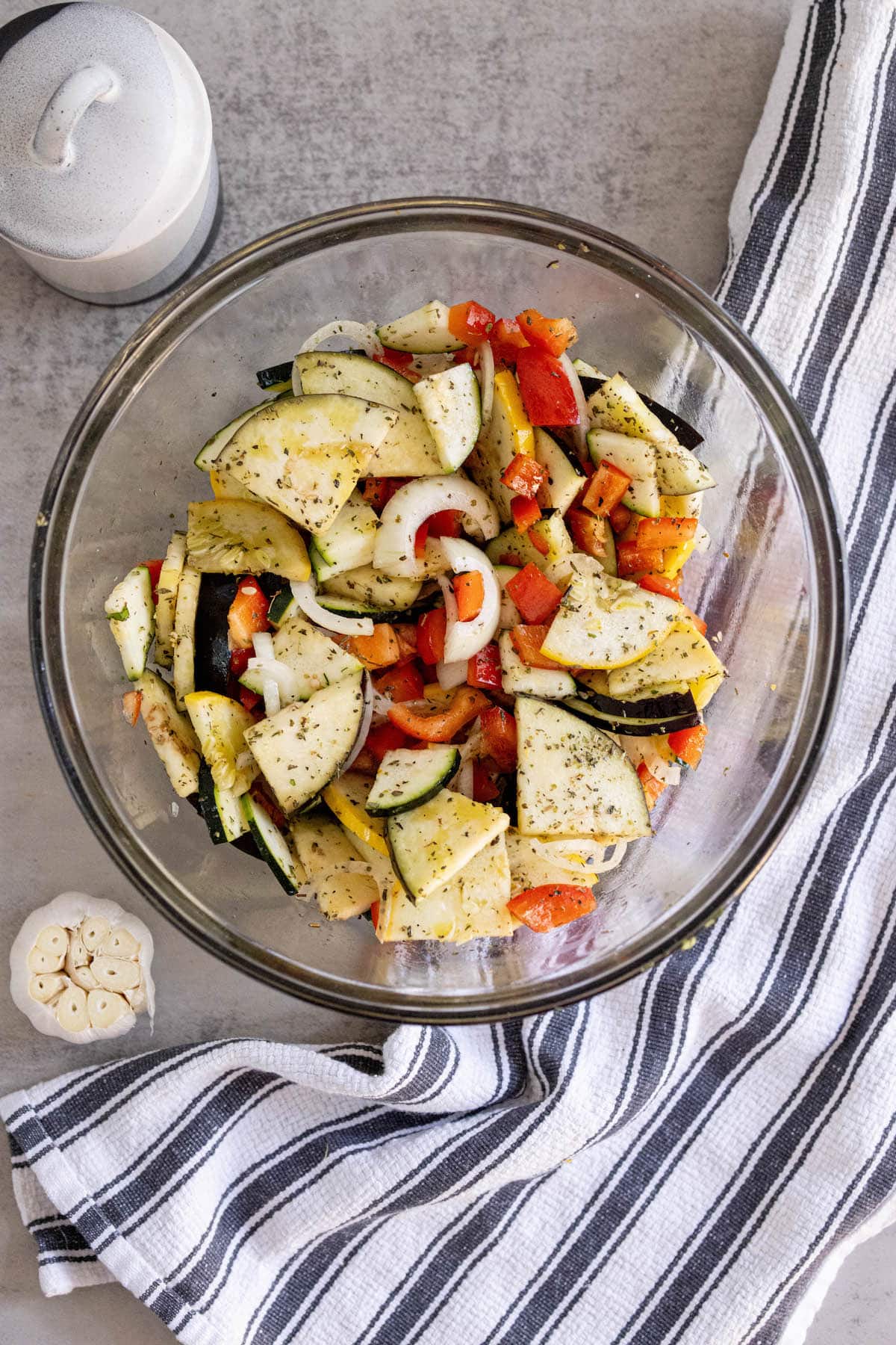 vegetables tossed in seasoning