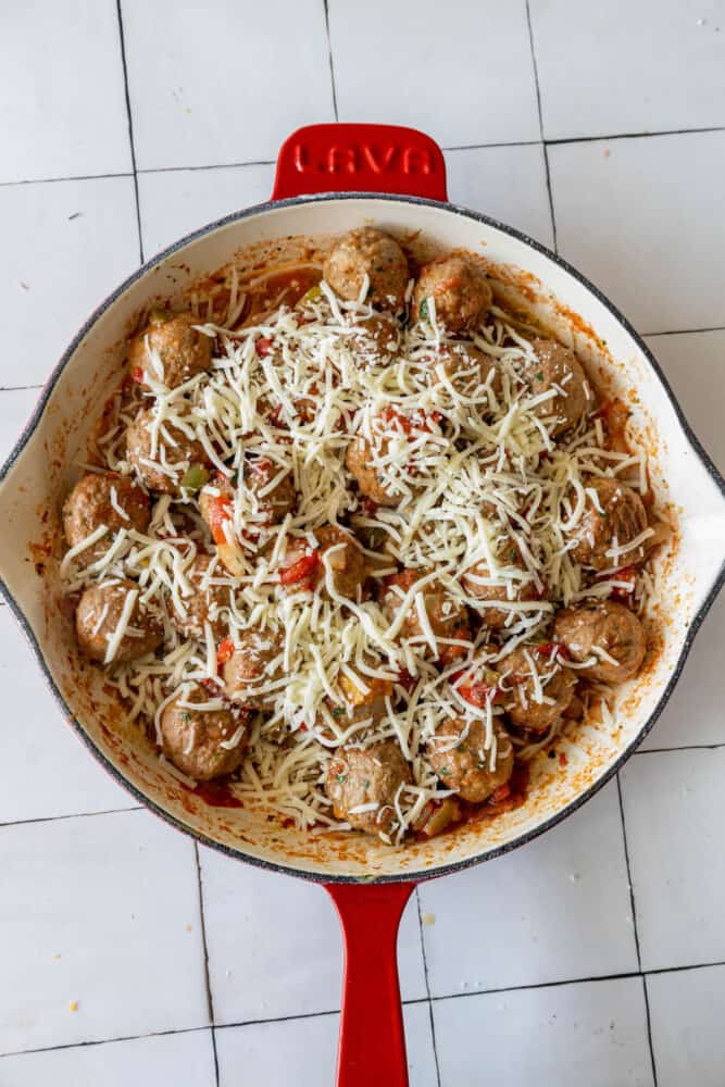 Cheesy Italian Meatball Skillet Sweet Cs Designs