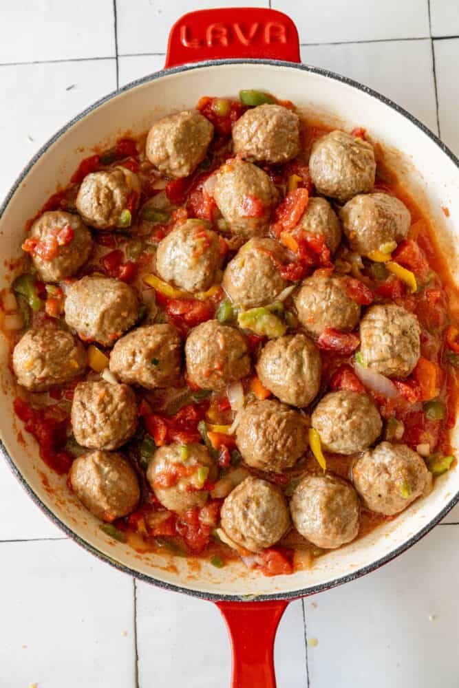 Cheesy Italian Meatball Skillet Sweet Cs Designs