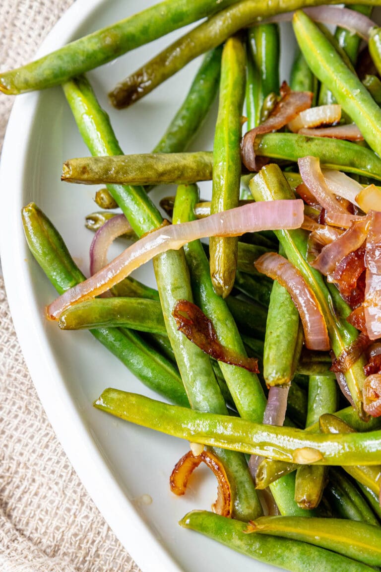 Sautéed Green Beans and Red Onion Sweet Cs Designs