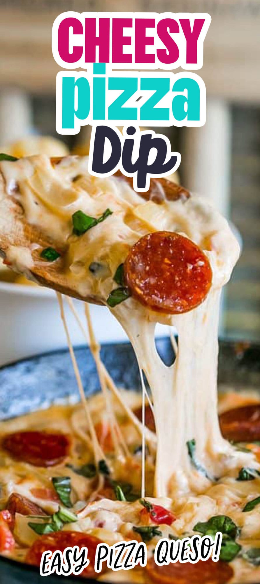 Cheesy Pepperoni Pizza Dip.