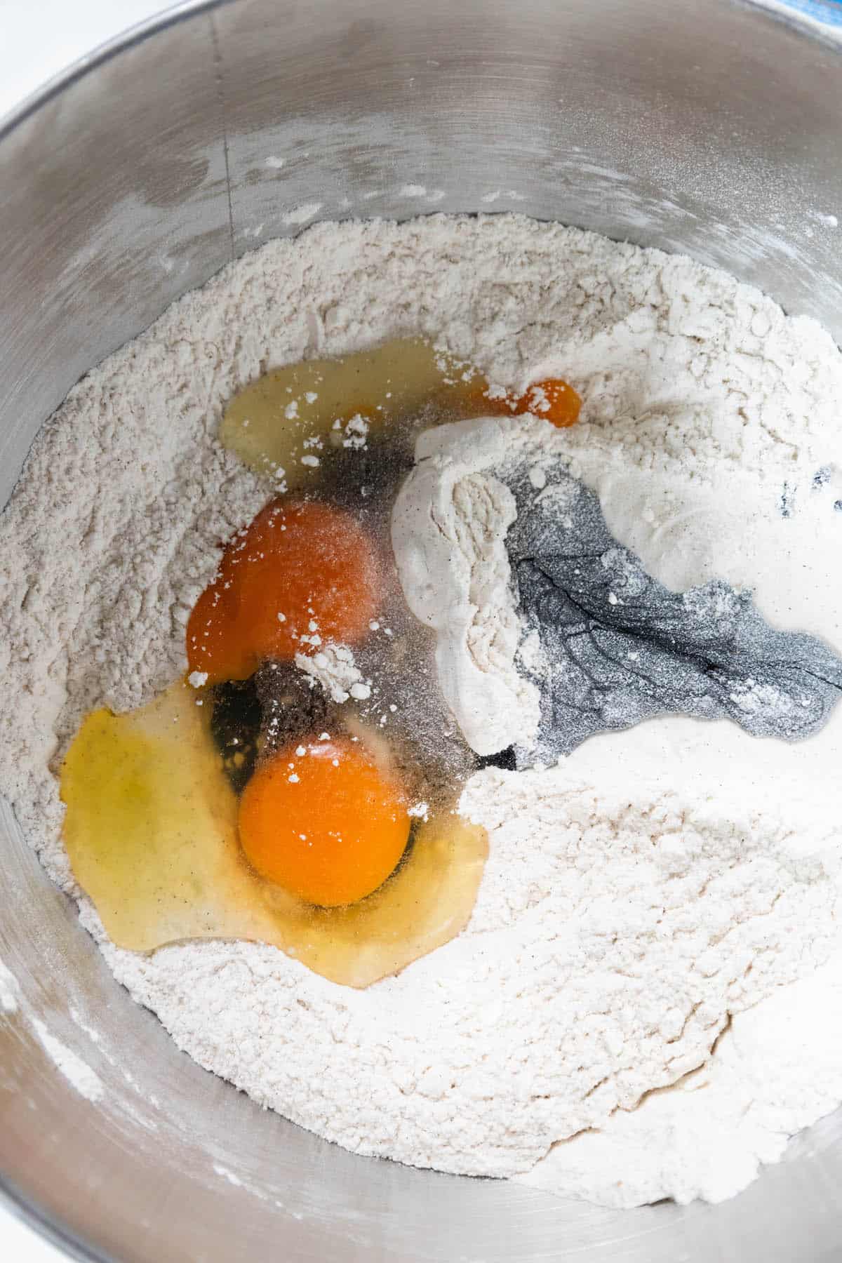 A bowl with soft molasses cookies.