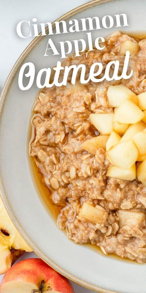 Apple cinnamon oatmeal.