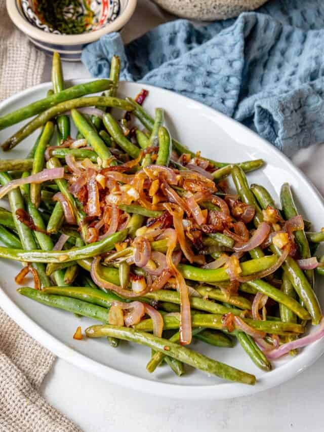 Sauteed Green Beans and Red Onion Recipe Sweet Cs Designs