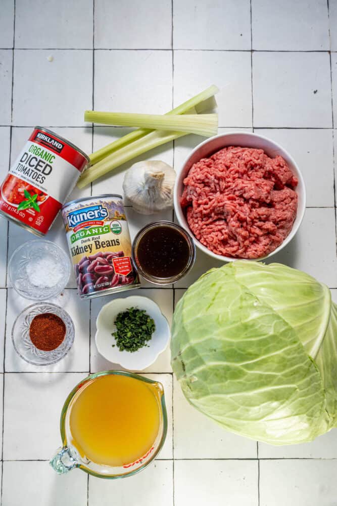 One Pot Hamburger Cabbage Soup