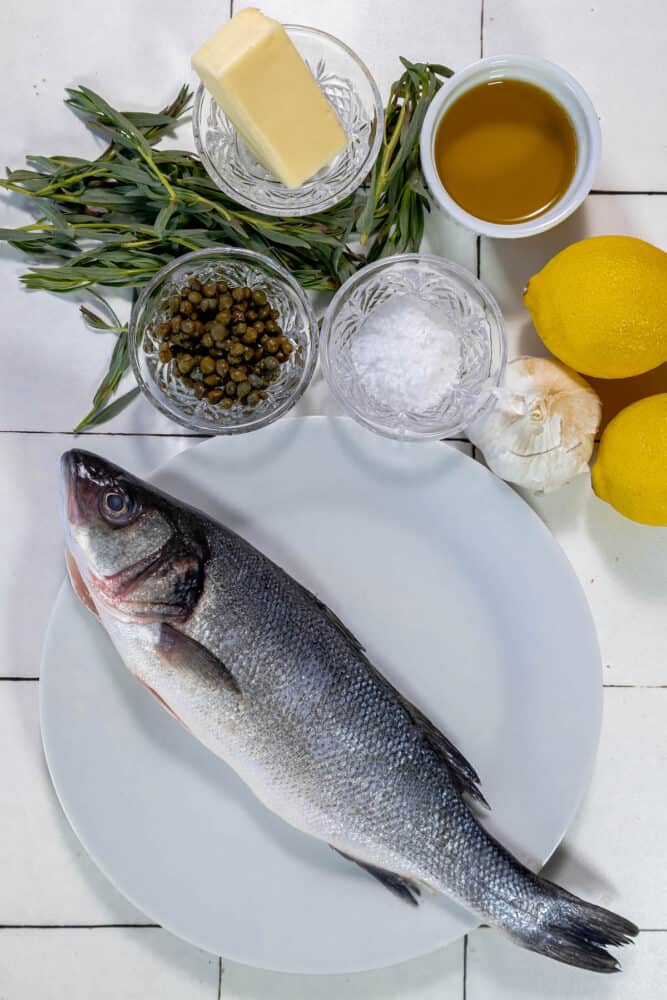 Lemon Caper Butter Roasted Branzino Sweet Cs Designs