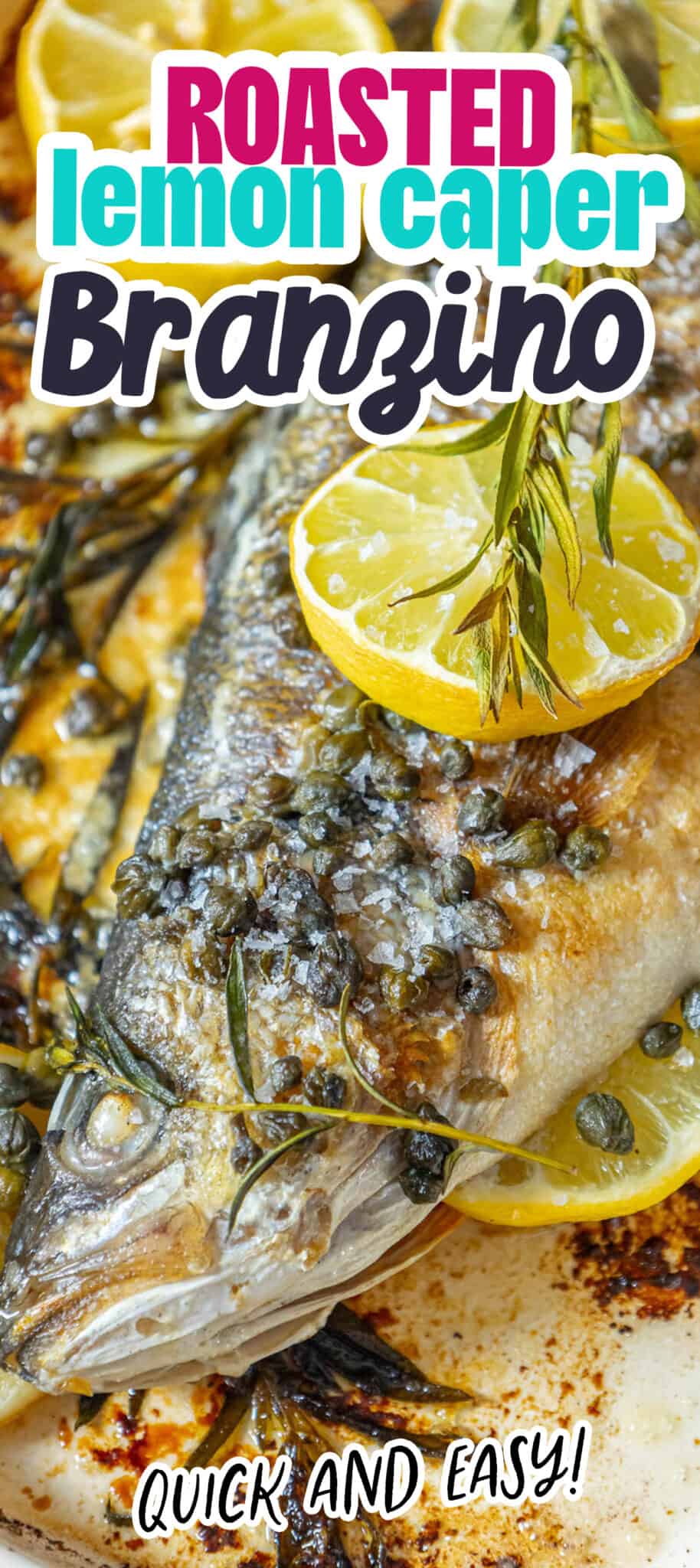 Lemon Caper Butter Roasted Branzino Sweet Cs Designs