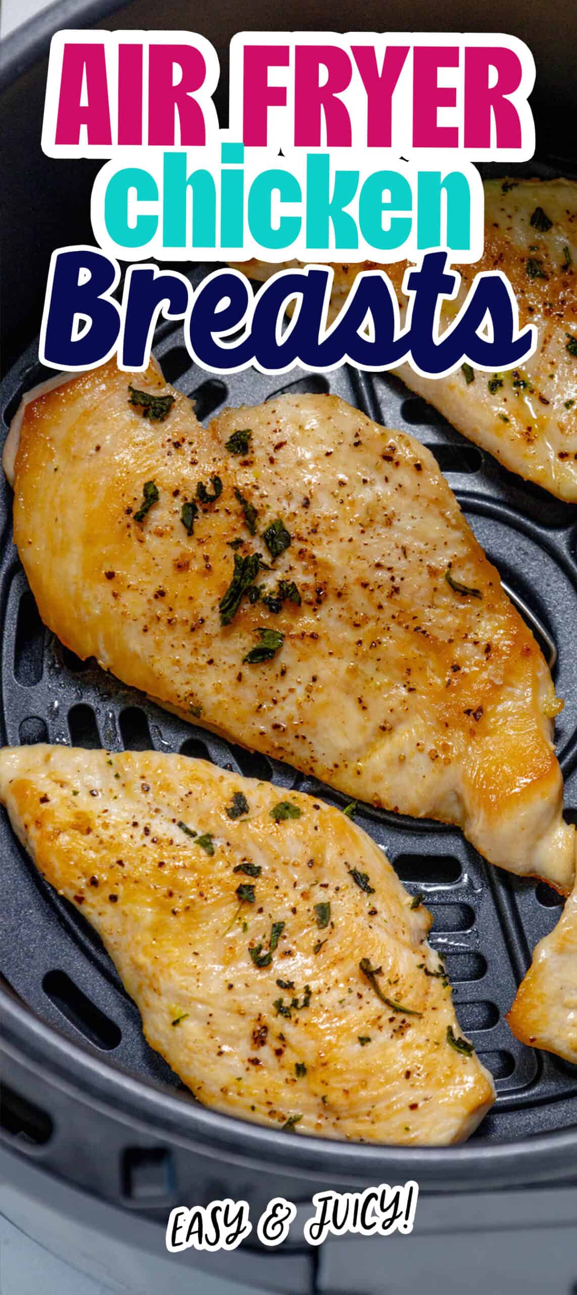Keto air fried chicken breasts.