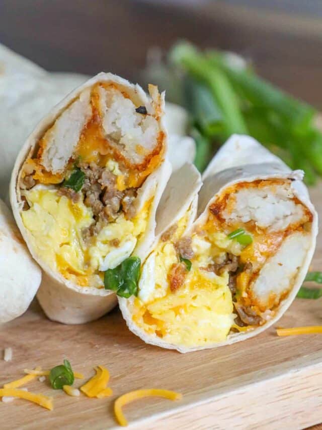 Easy Freezer Breakfast Burritos Recipe Sweet Cs Designs