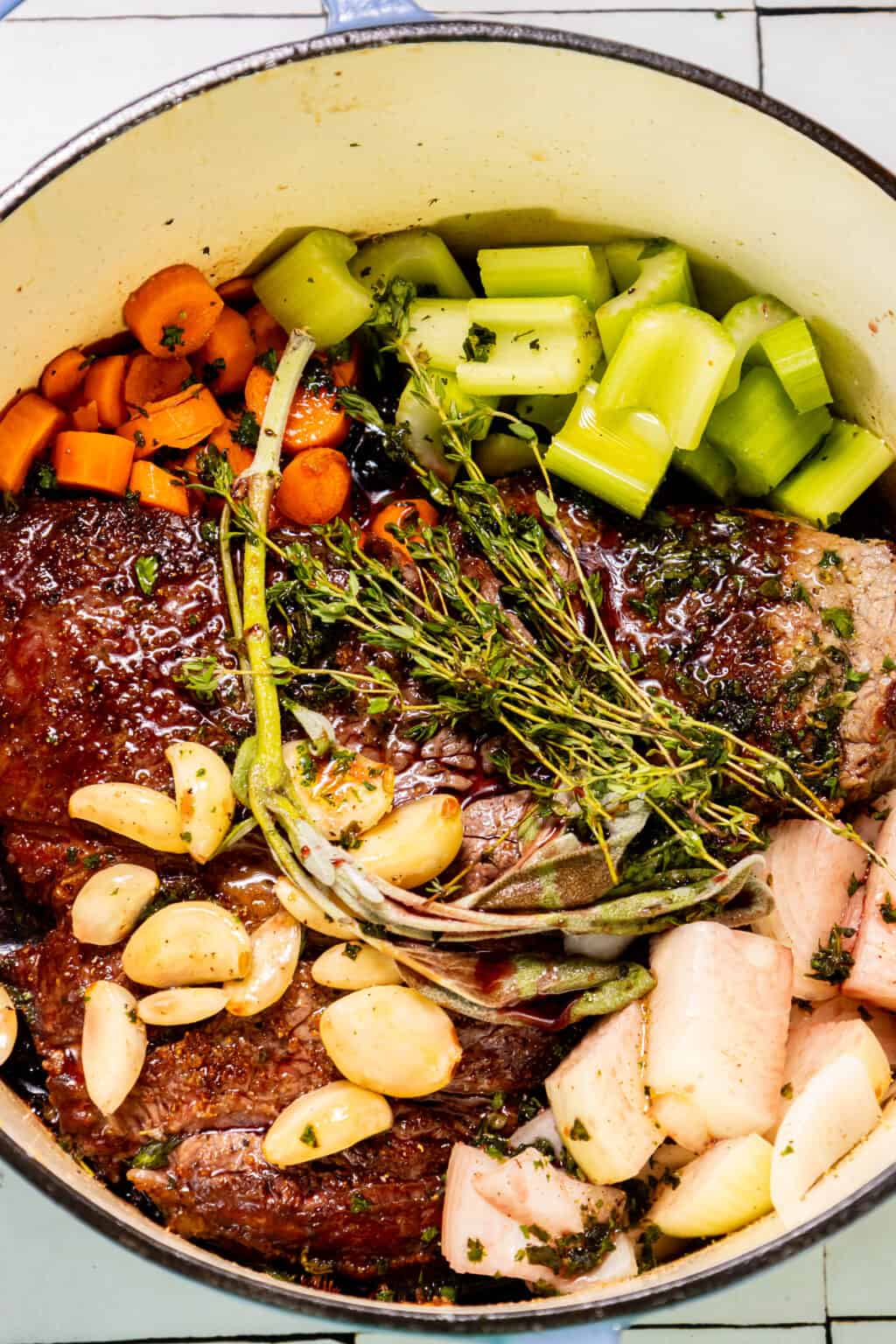 Dutch Oven Chuck Roast Recipe - Sweet Cs Designs