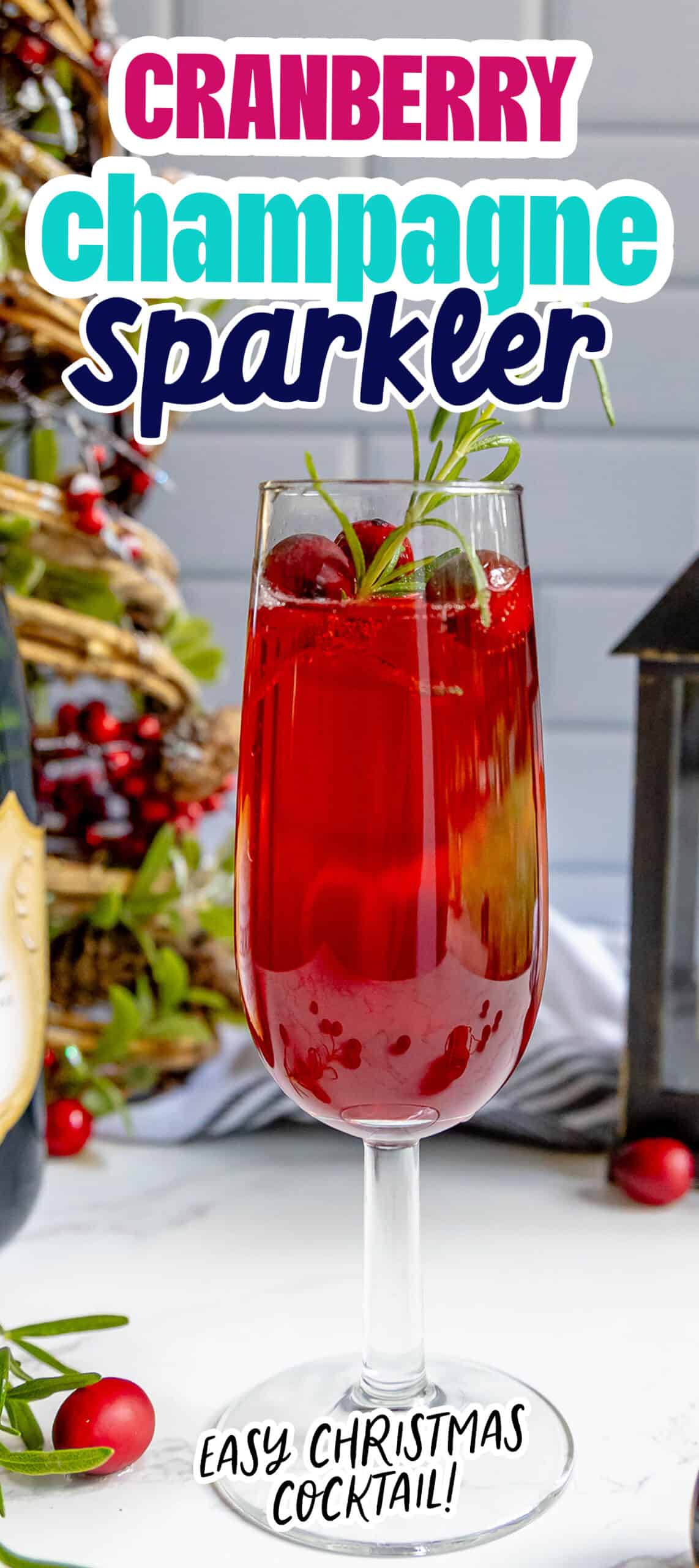 Cranberry champagne sparkler is a delightful and refreshing cocktail.