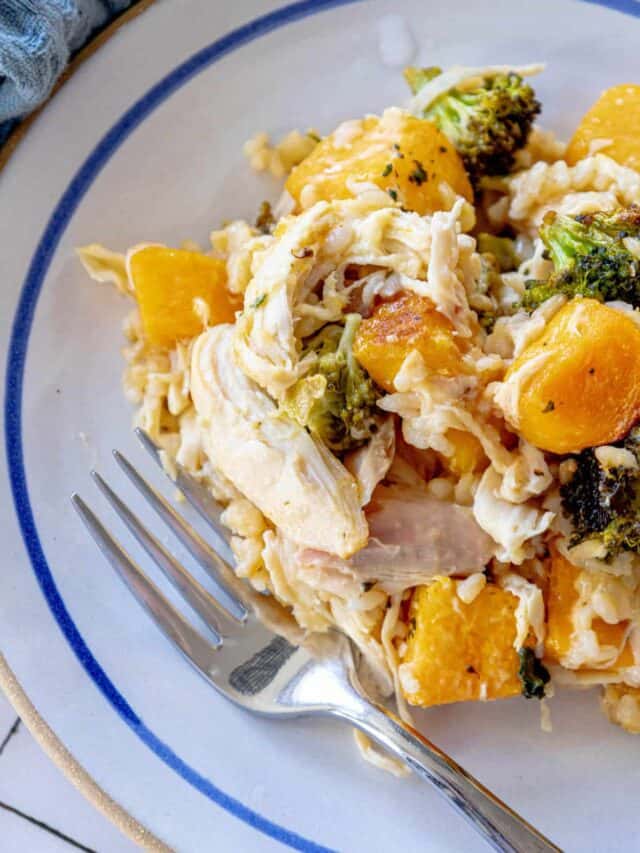 Butternut Squash Chicken and Rice Casserole Recipe Sweet Cs Designs
