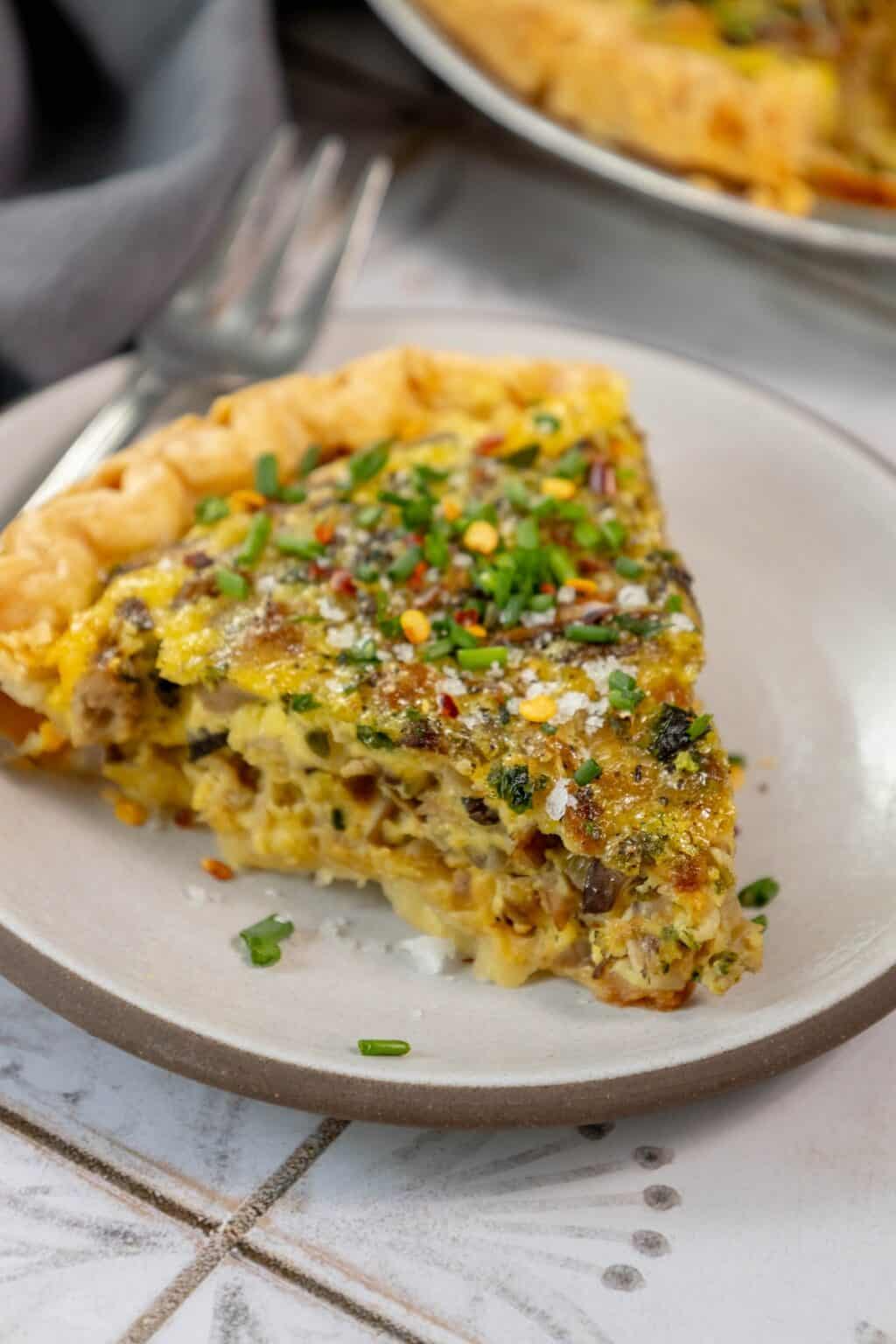 Mushroom Quiche - Sweet Cs Designs