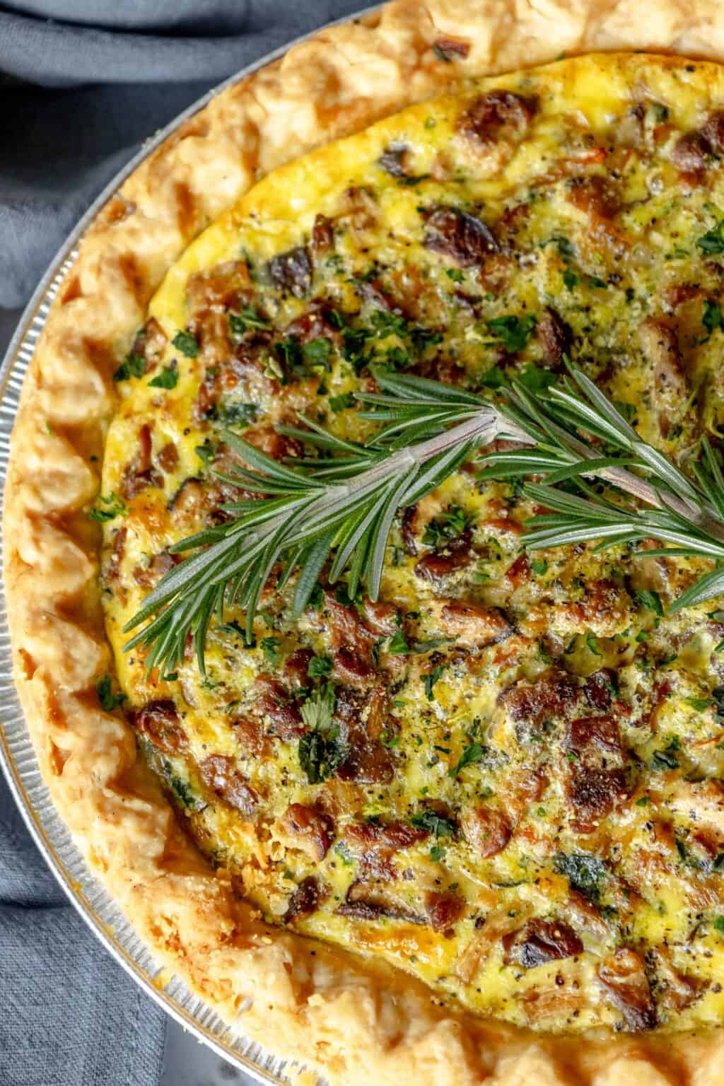 Mushroom Quiche - Sweet Cs Designs