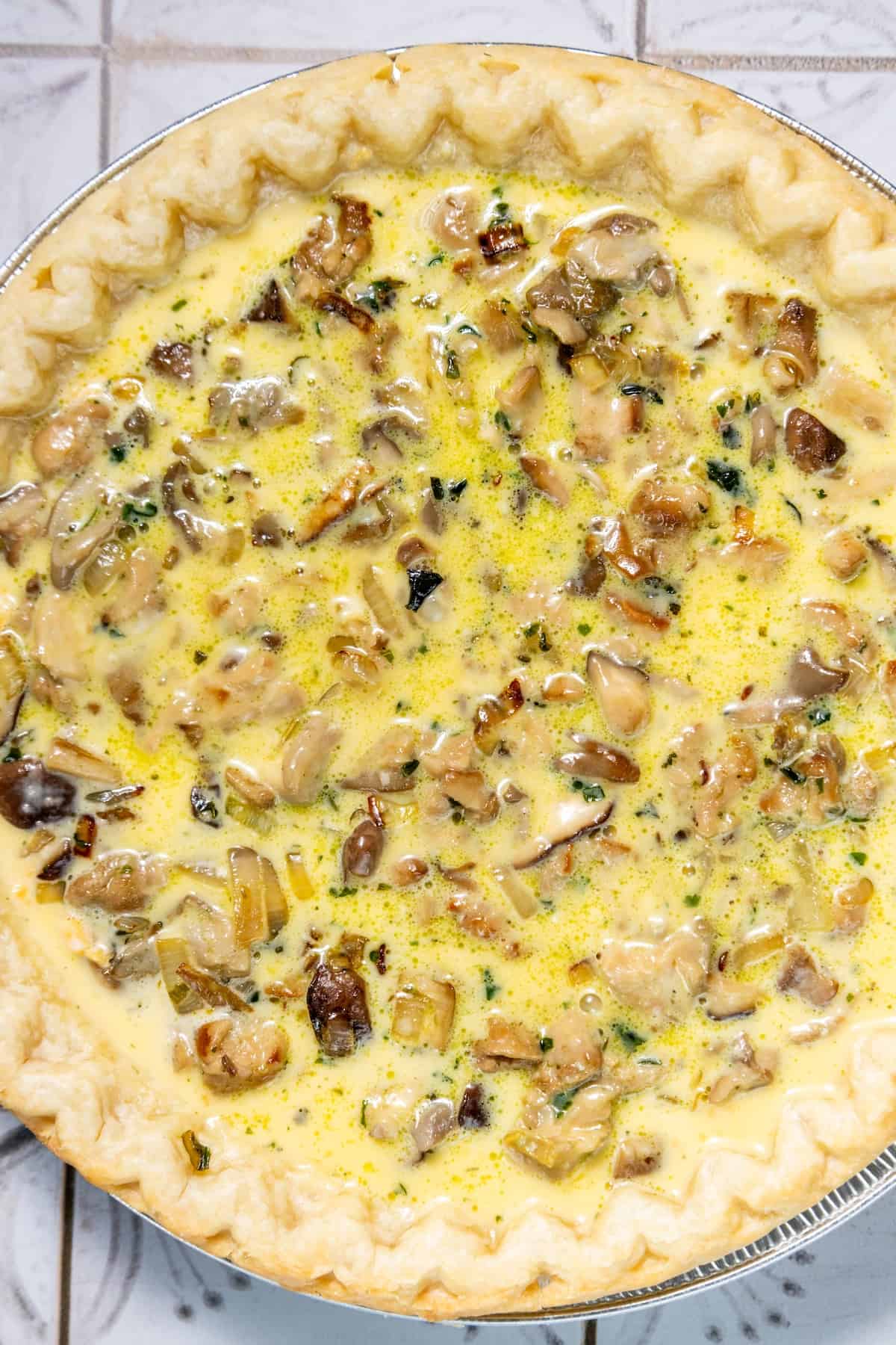 Mushroom Quiche - Sweet Cs Designs