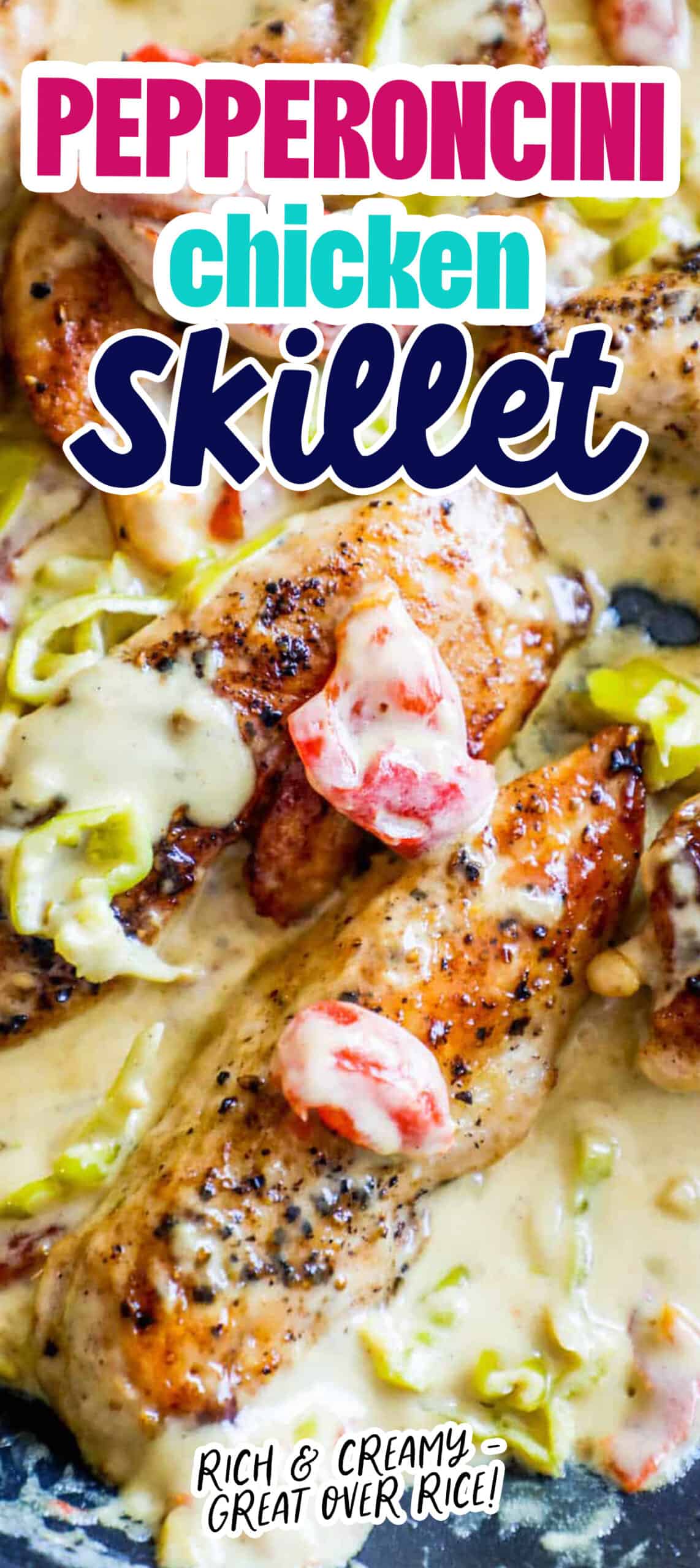 Creamy Pepperoncini Chicken Skillet is a delicious dinner option that features tender chicken cooked in a creamy pepper sauce.