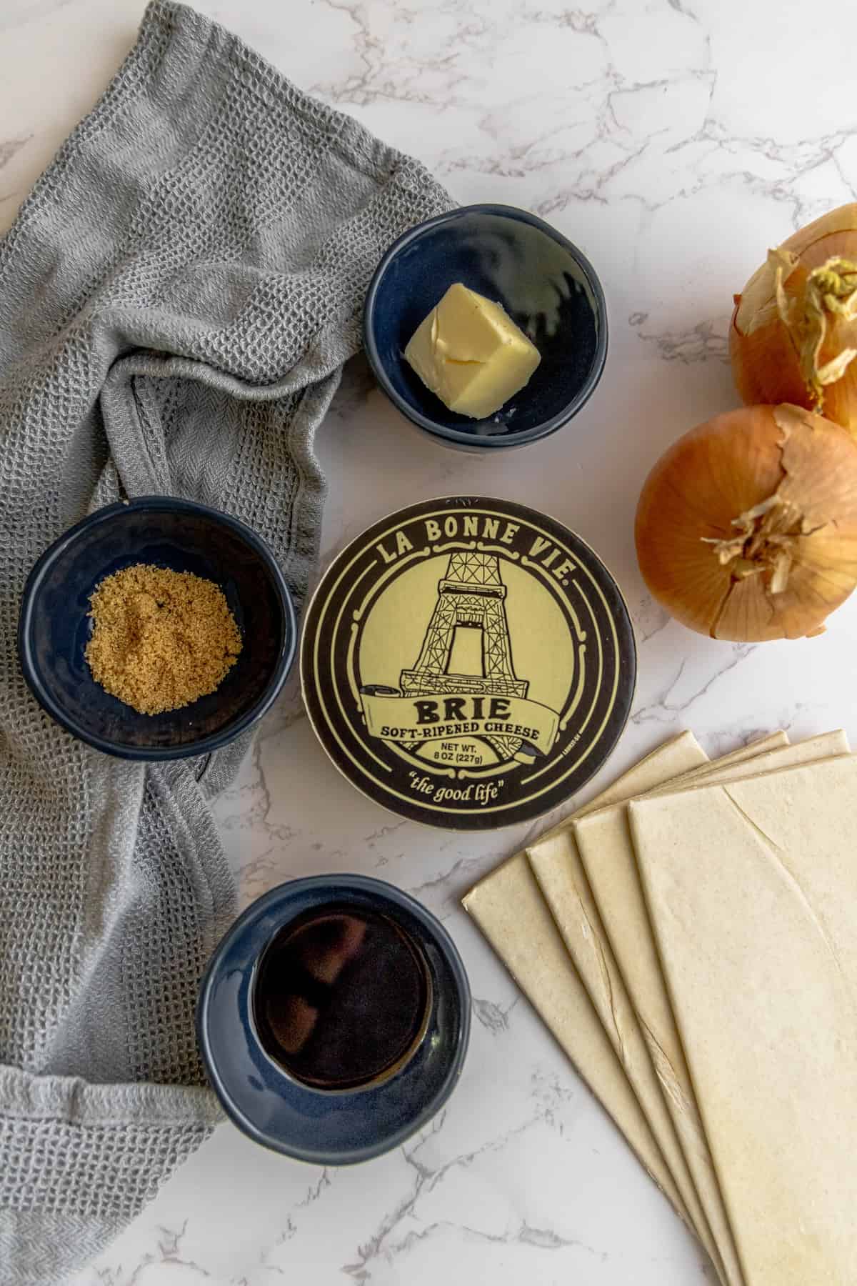 A food ingredients on a table.