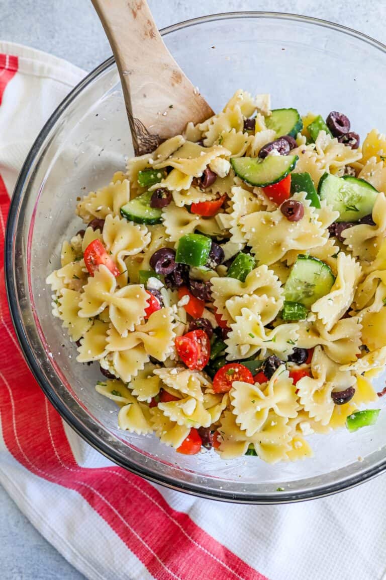 Greek Pasta Salad - Sweet Cs Designs