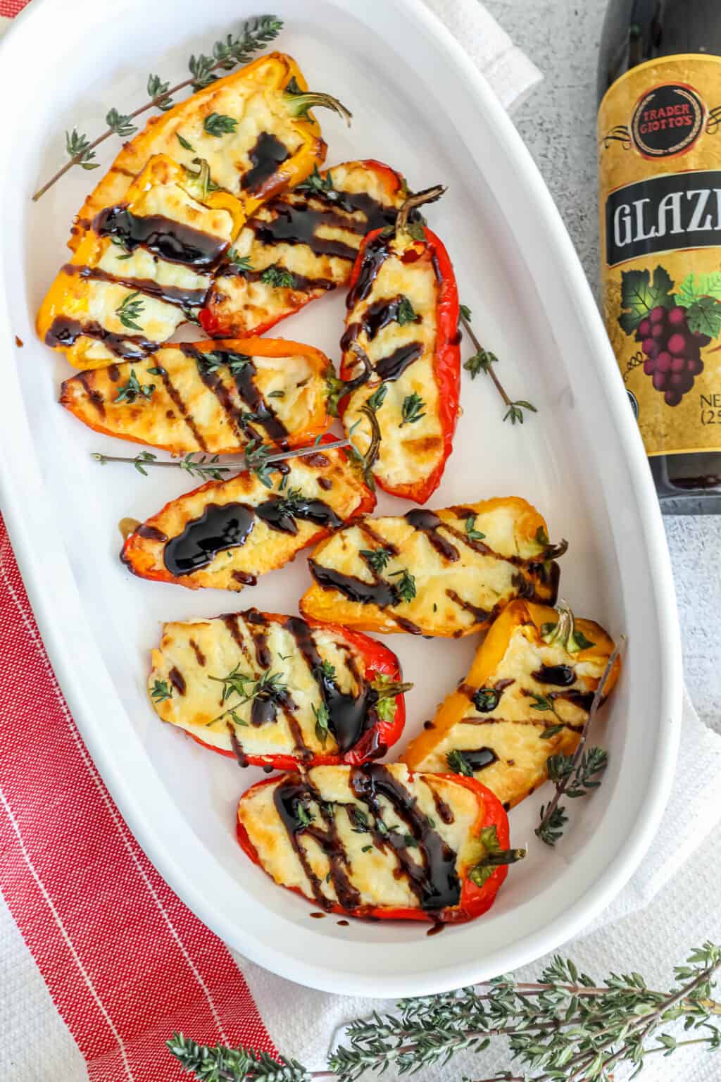 Baked Goat Cheese Peppers - Sweet Cs Designs