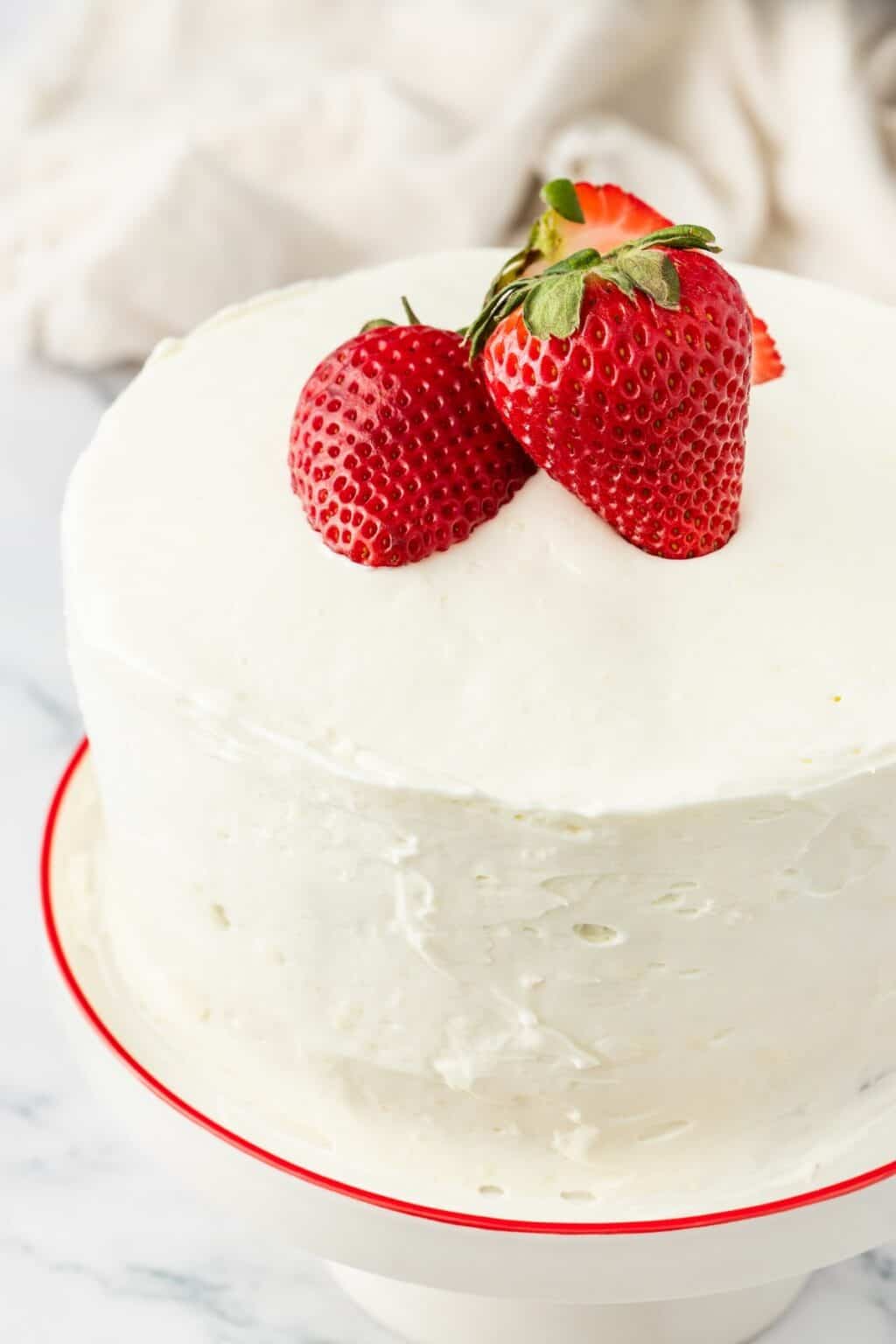 Strawberries and Cream Cake - Sweet Cs Designs