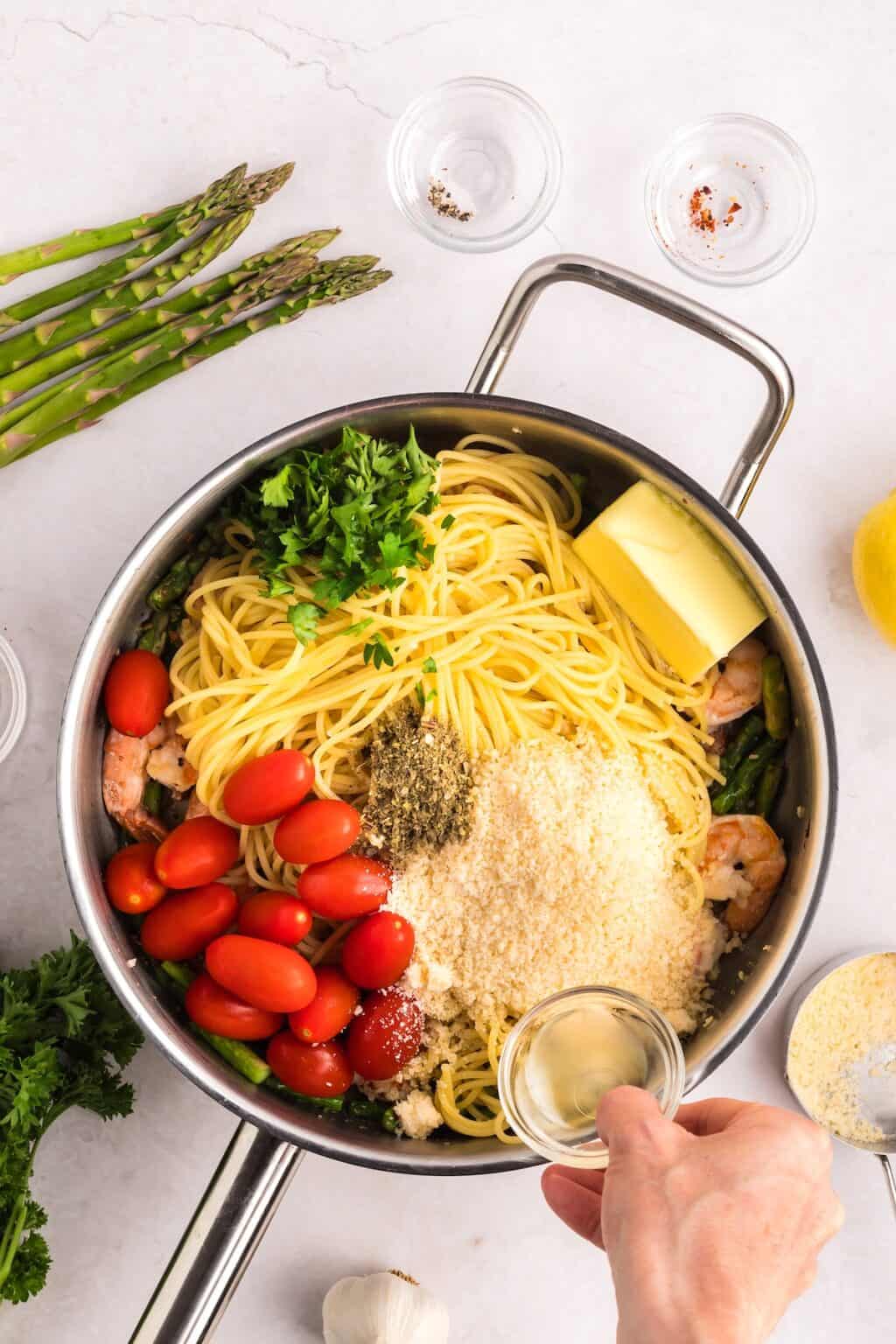 Garlic Shrimp Pasta - Sweet Cs Designs